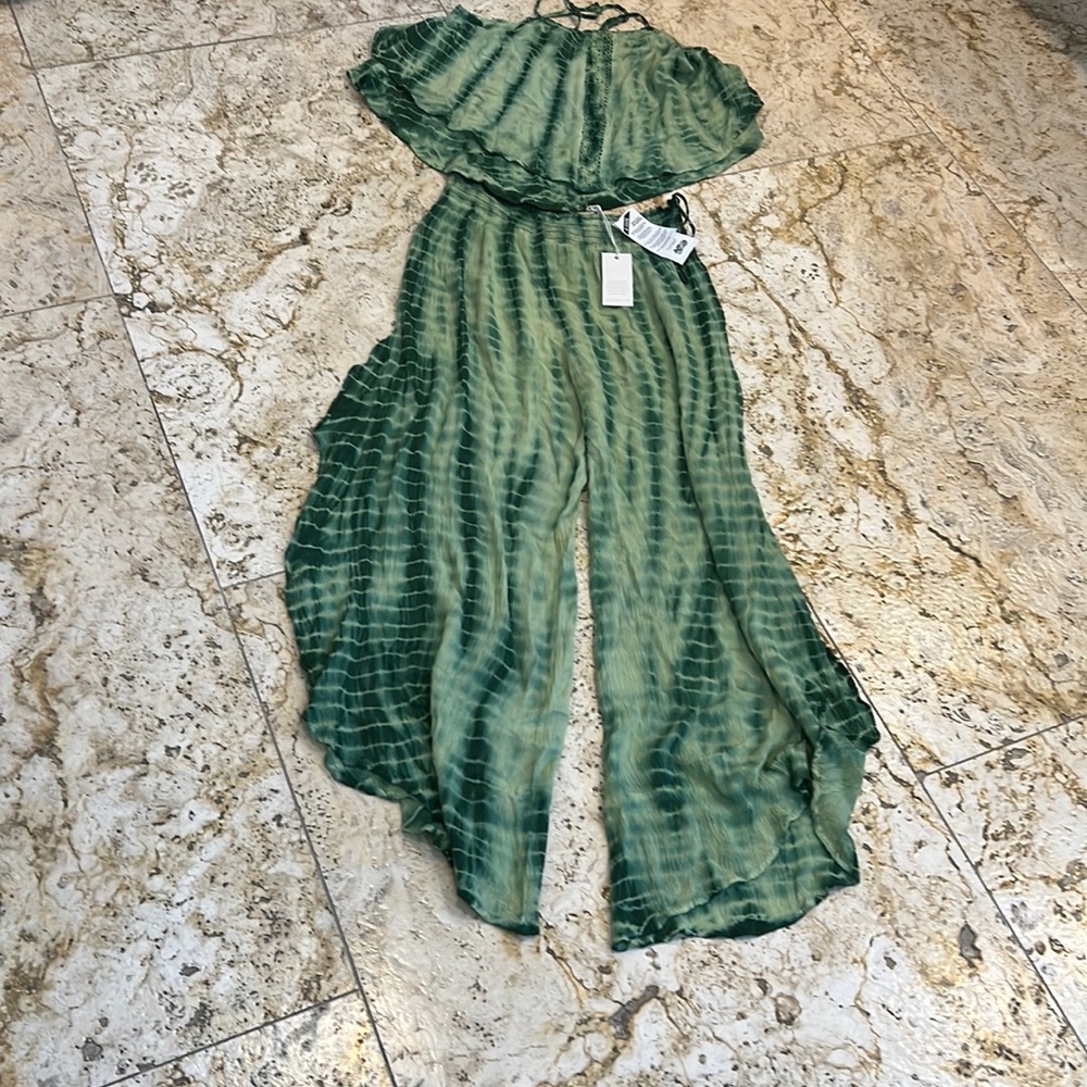 Sivana tie die pants/tank L tags